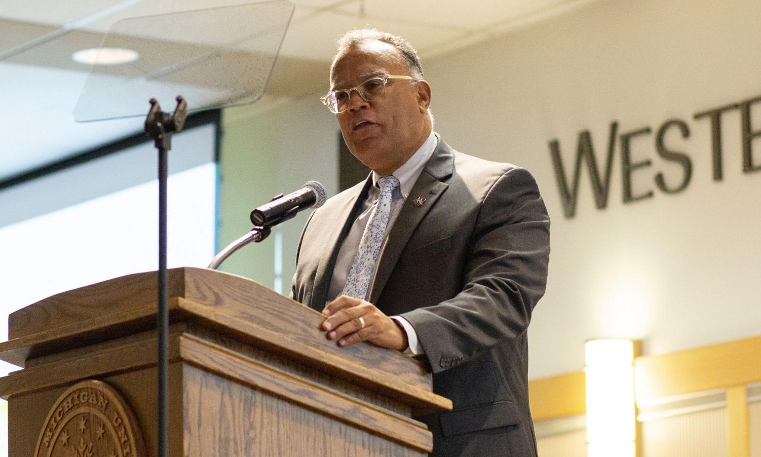 WMU President Dr. Montgomery.
